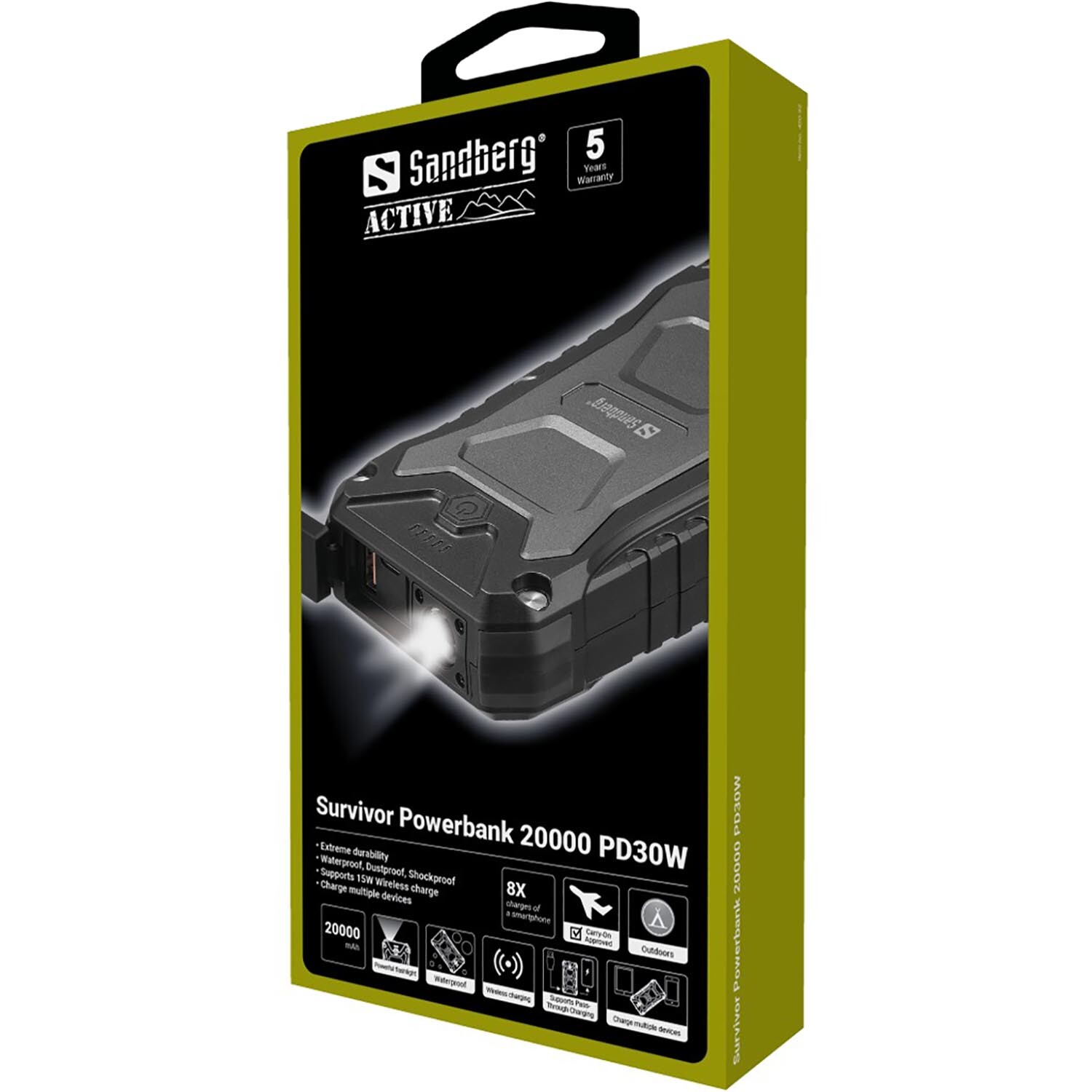 Sandberg Survivor Powerbank 20000 mAh PD30W