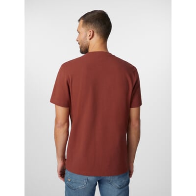Herren-T-Shirt Baumwolle, Rotbraun