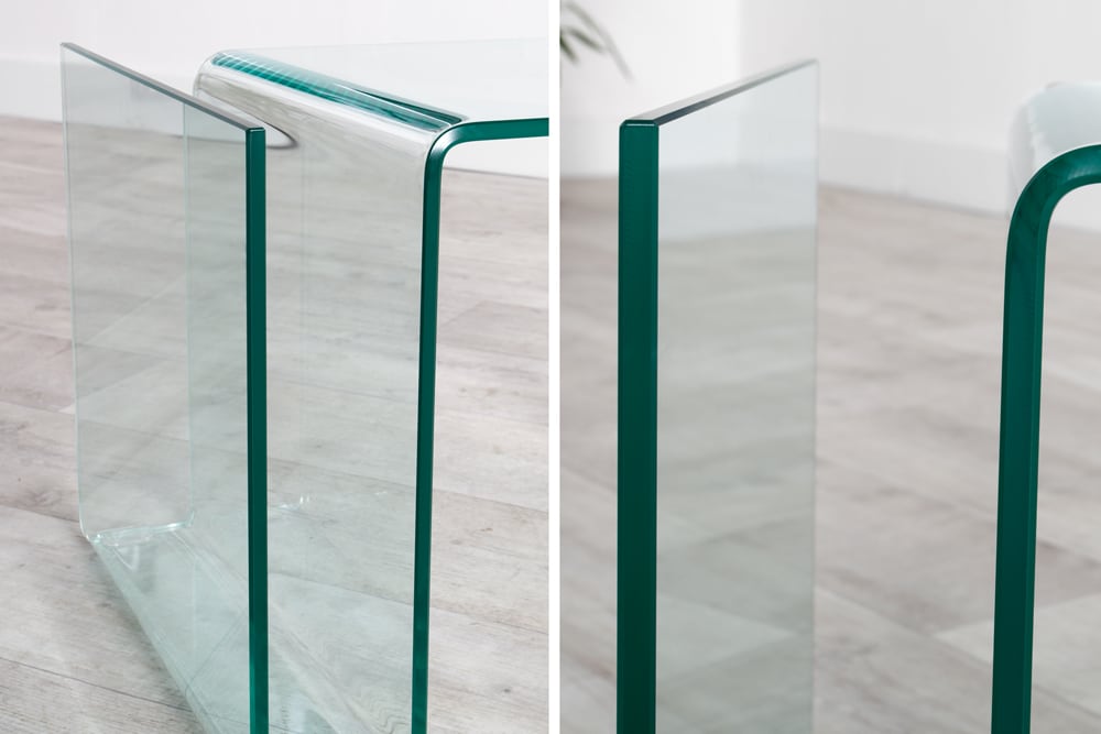 riess-ambiente Couchtisch FANTOME - 50cm Beistelltisch mit Ablage für Magazine transparent Glas