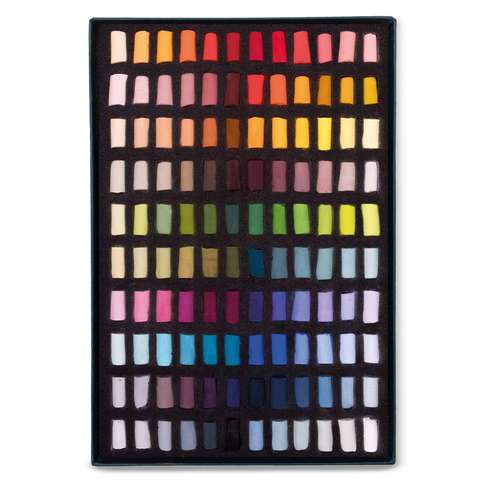 UNISON COLOUR Soft-Pastellkreiden, 120er-Set, halbe Kreiden