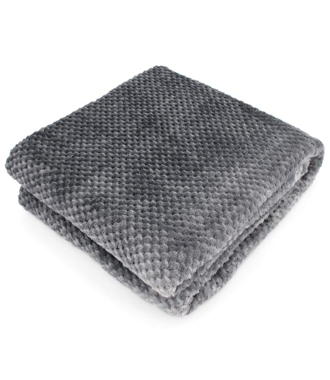 Plaid nid d'abeille 150x200 cm TIE AND DYE Gris