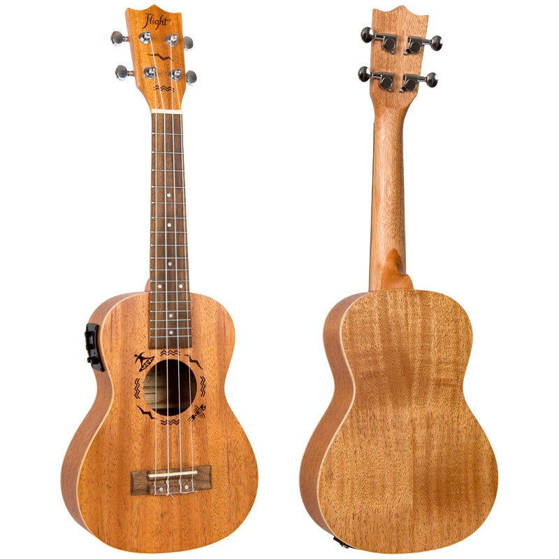 Flight Designer Series DUC523 elektrisch-akoestische concert ukelele met gigbag