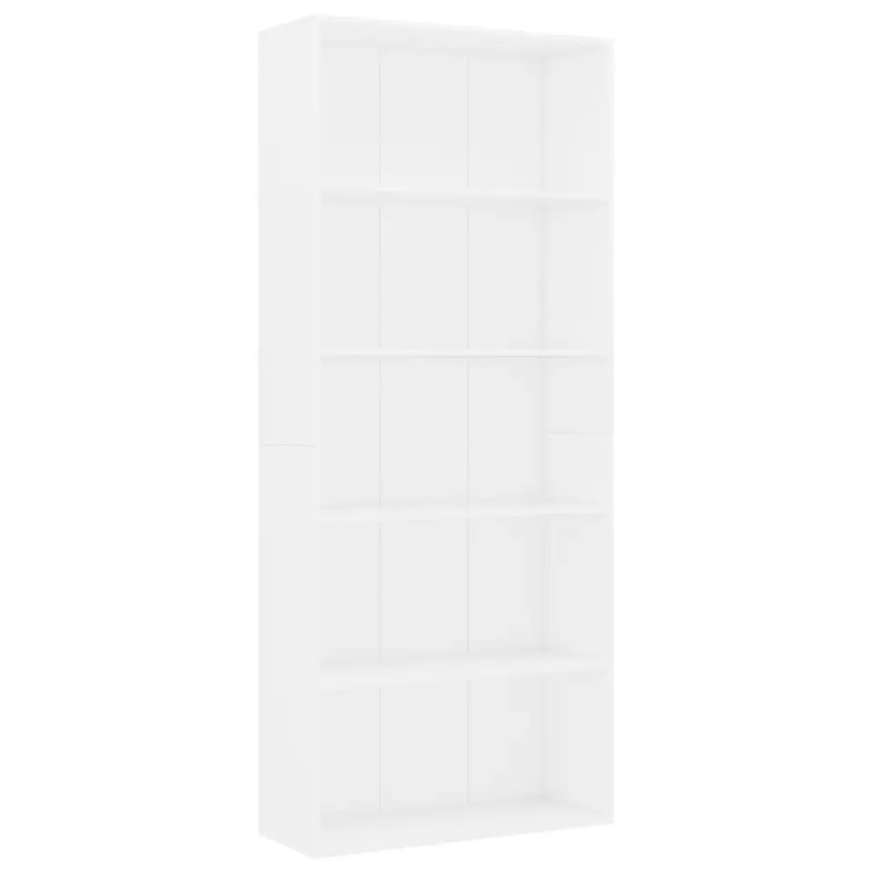 vidaXL - Boekenkast - Wit - Bewerkt hout