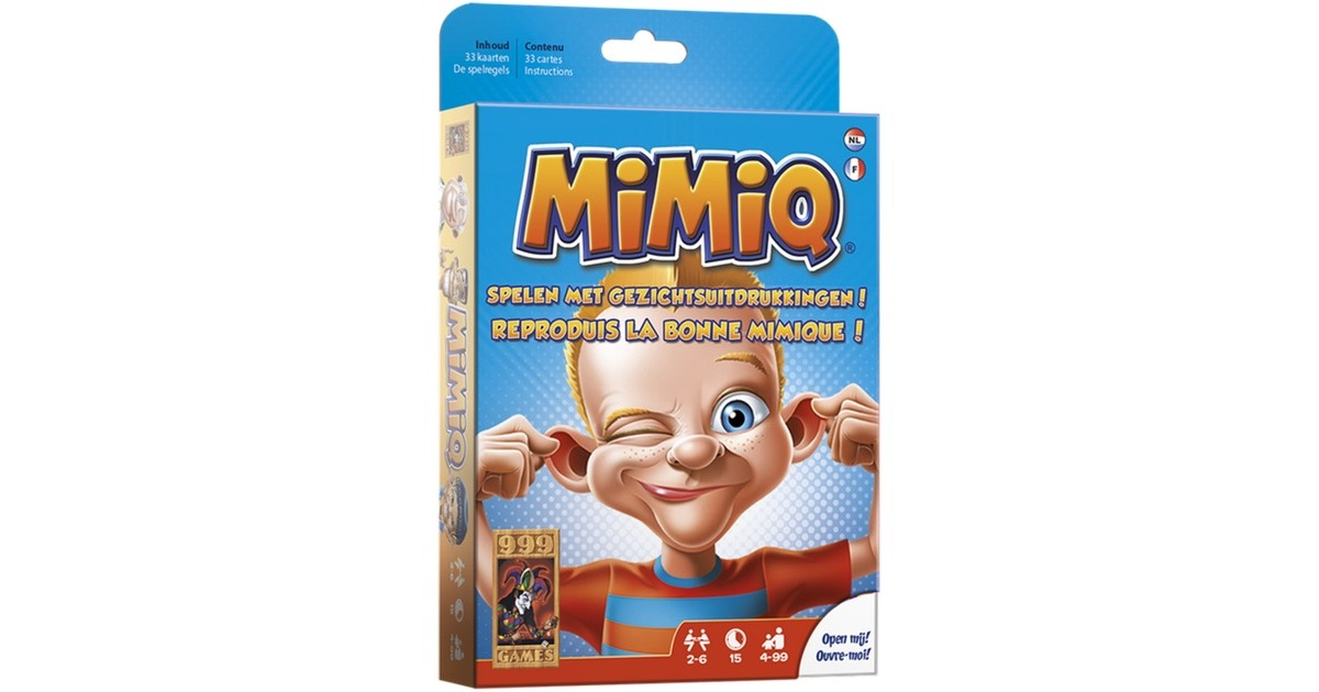 999 GamesMimiq Kaartspel  (Nederlands, 2 - 6 speler, 15 minuten, Vanaf 4 jaar)