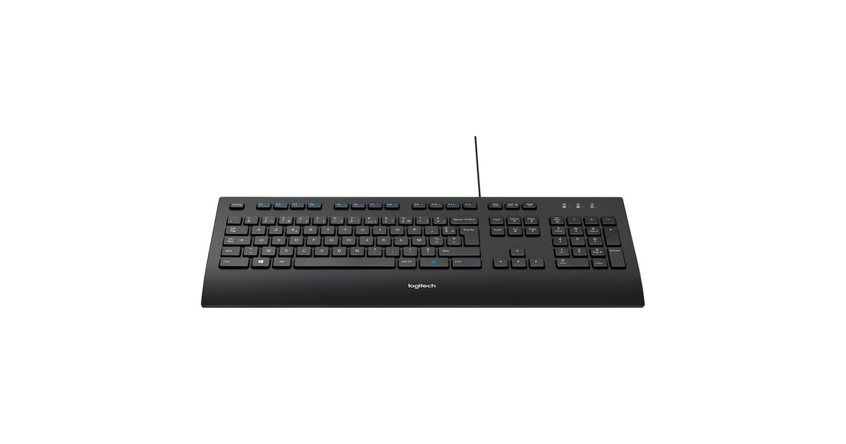 LogitechComfort Keyboard K280e, toetsenbord  (Zwart, EU lay-out (QWERTY), Rubberdome)