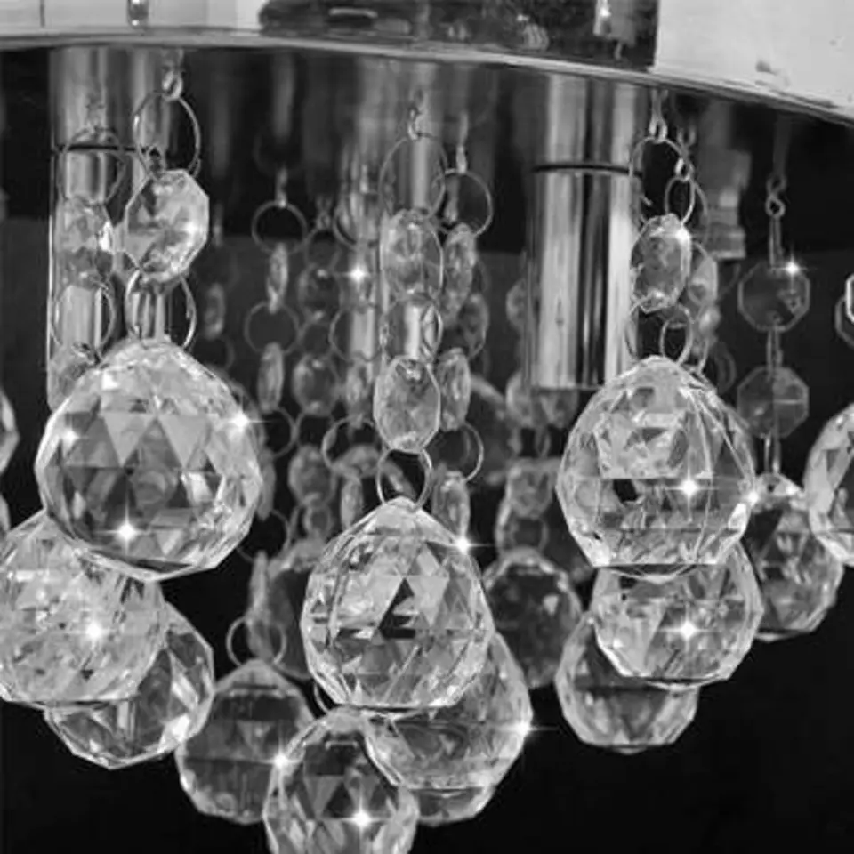 vidaXL - Plafondlamp - Transparent - Metaal