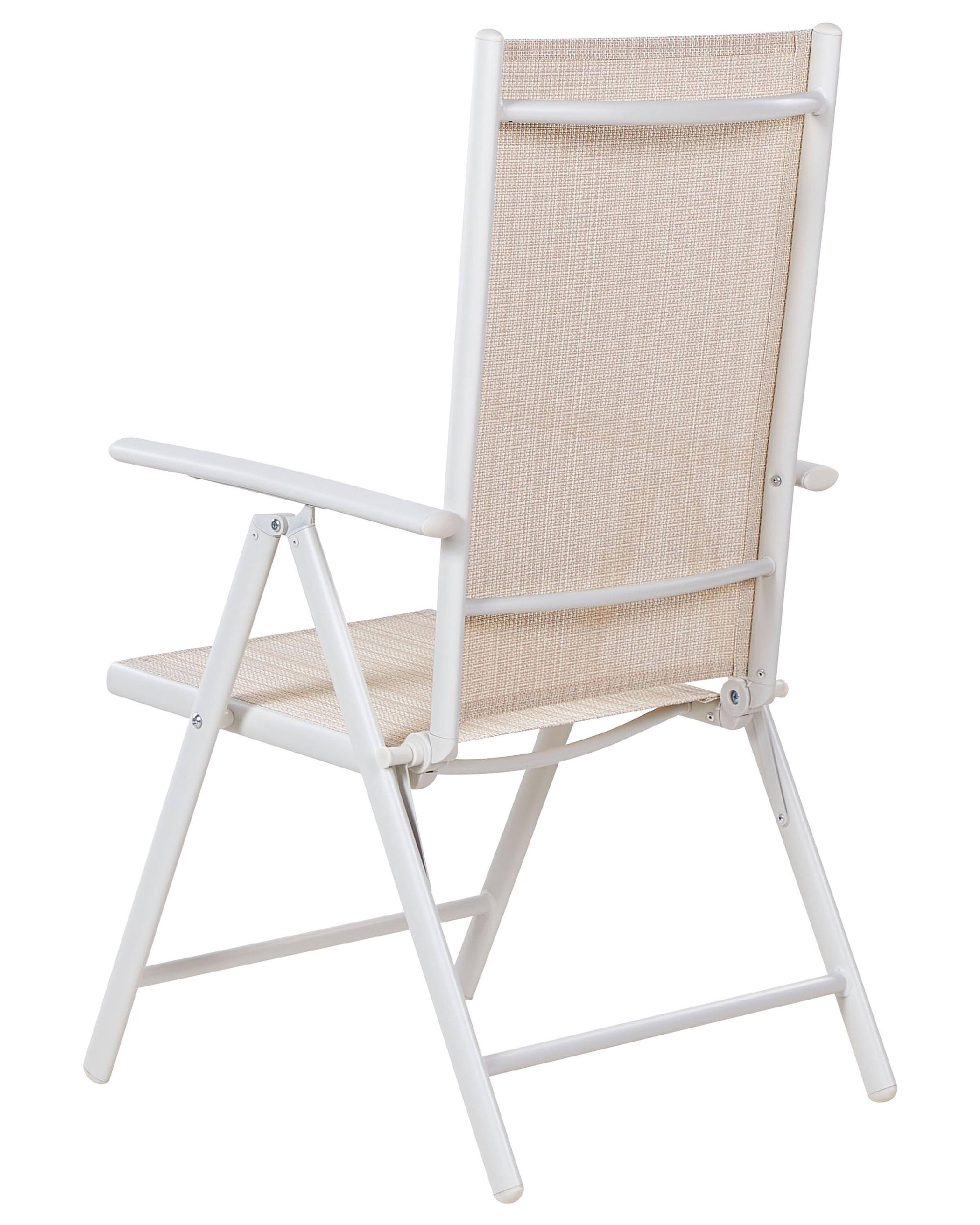 Set van 6 tuinstoelen CATANIA Metaal Beige