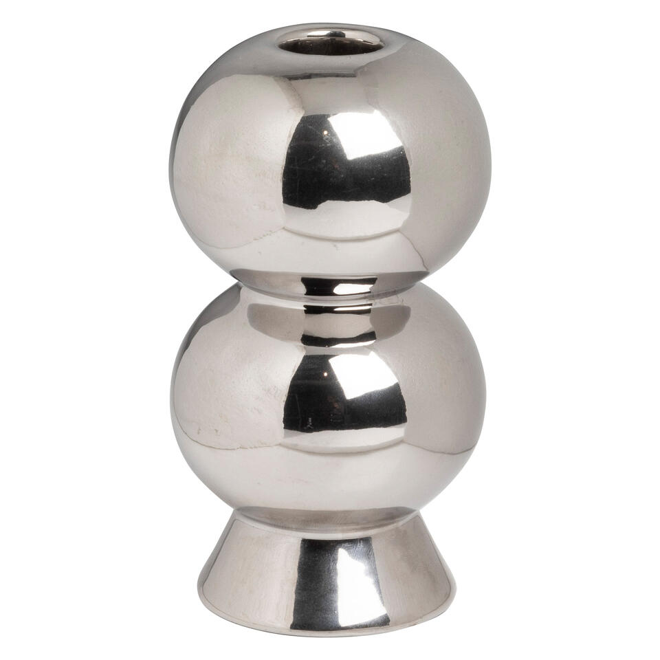 Kandelaar Ruch Zilver 17 cm