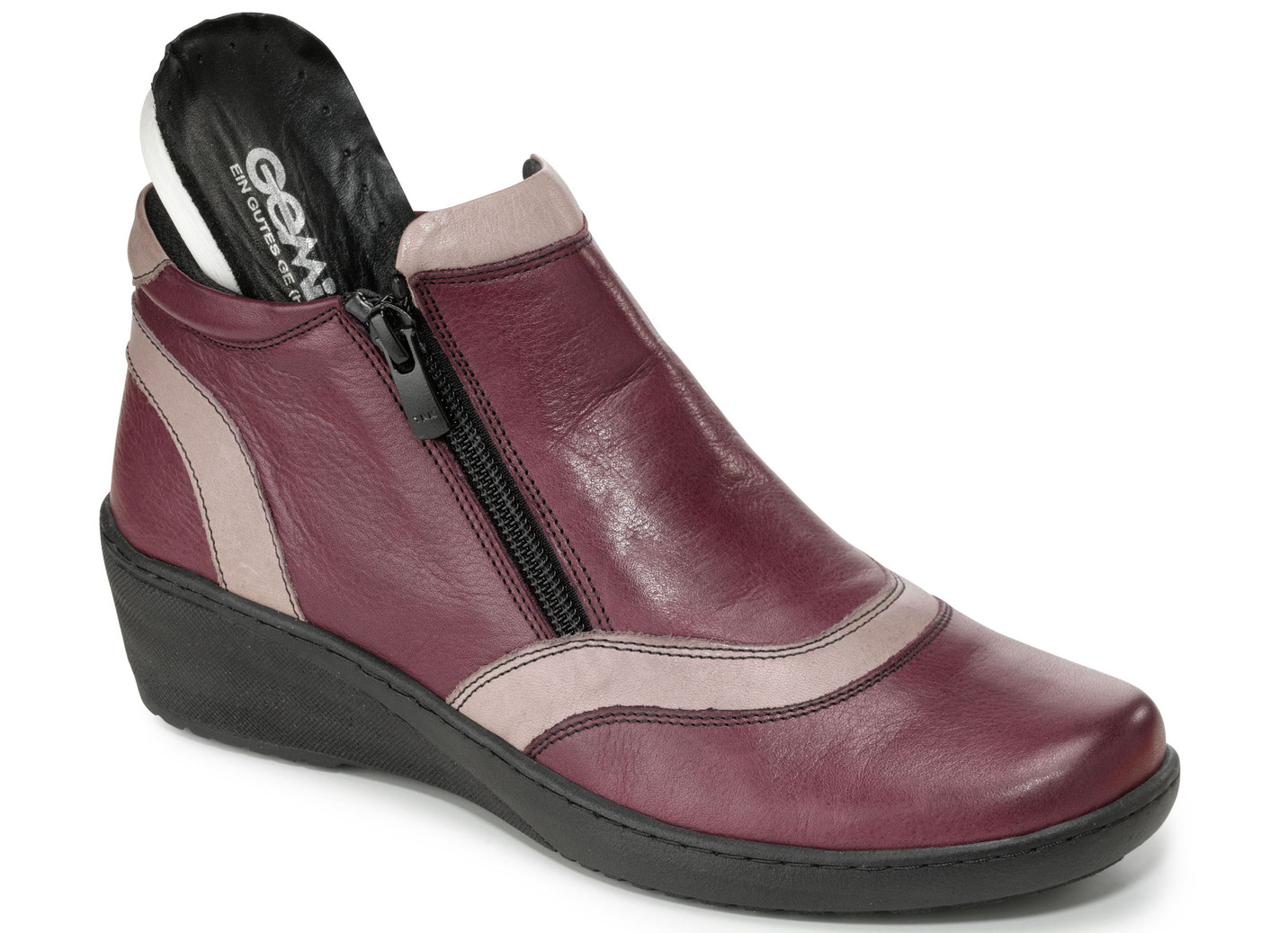 Gemini Stiefelette mit Seitenreißverschlüssen