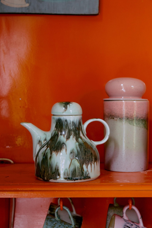 HKliving 70's Ceramic koffiepot afternoon