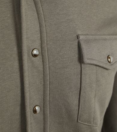 Profuomo Overshirt Western Jersey Olijfgroen PPWF10005G-Z kopen