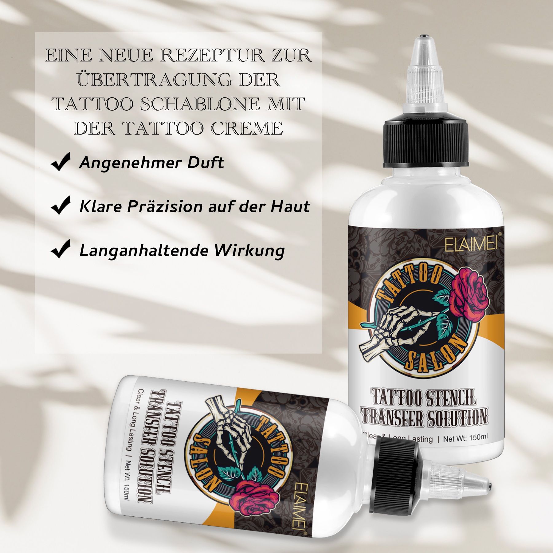 P-Beauty Tattoo Schablonen Stencil Solution