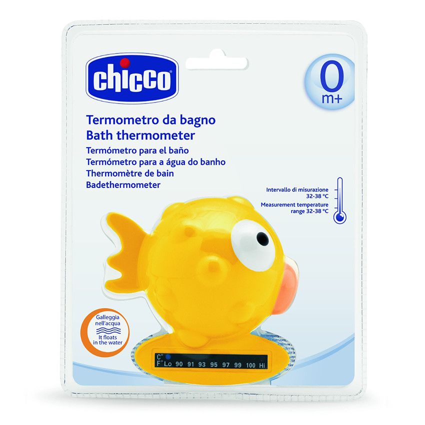 Thermomètre de bain - Poisson - Doré