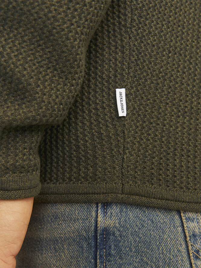 Jack & Jones JJECOOPER KNIT CREW NECK NOOS Olive night