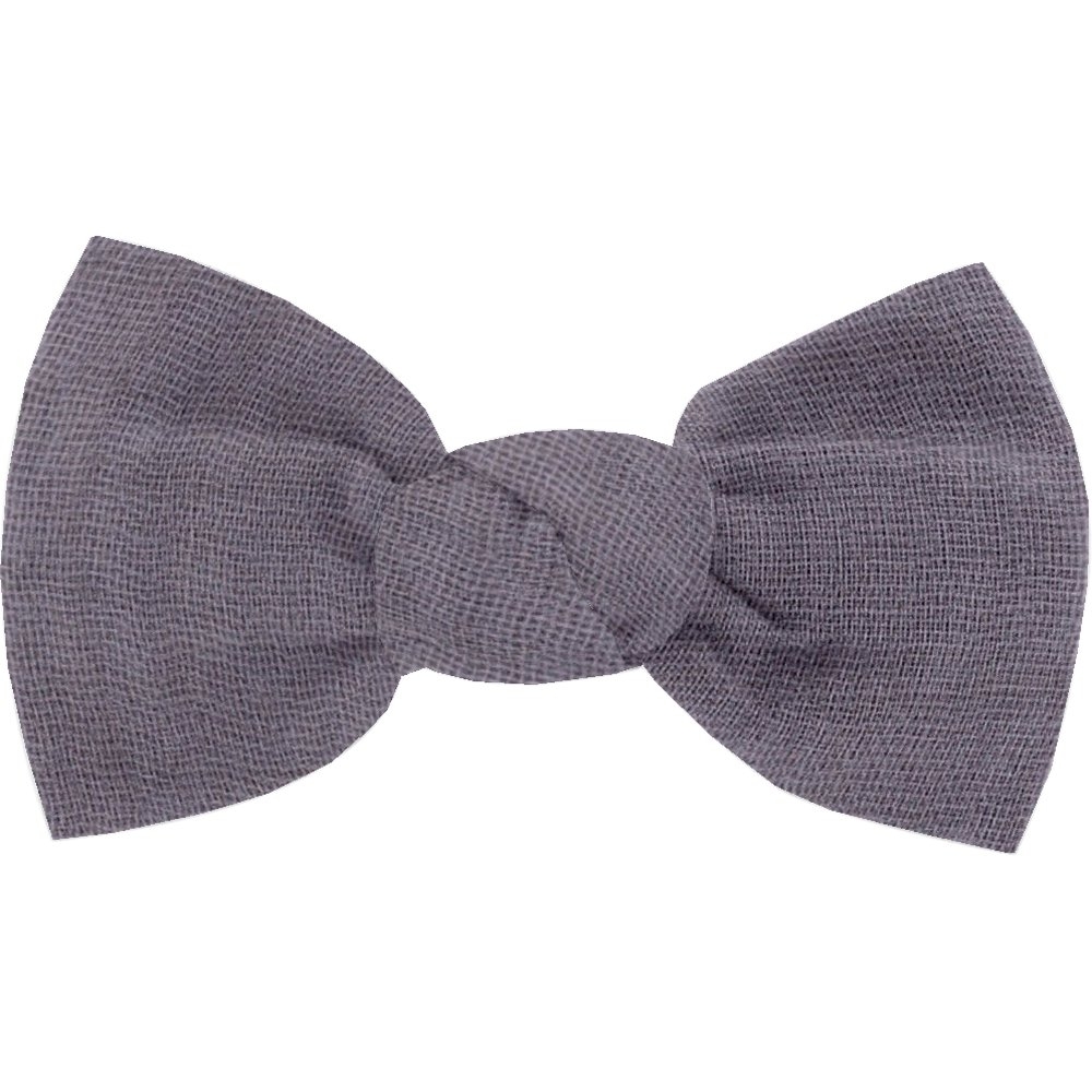 Barrette Petit Noeud Gaze Lilas