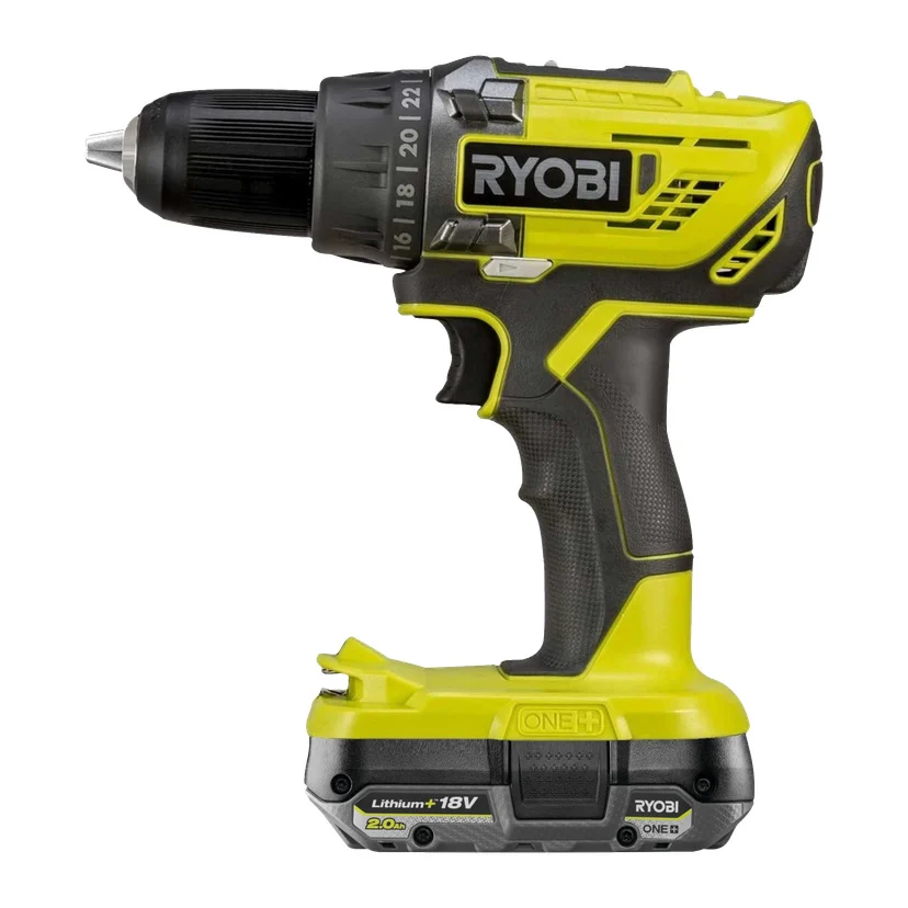 Drill med bitssett og batteri 50 Nm 2,0 Ah 18 V