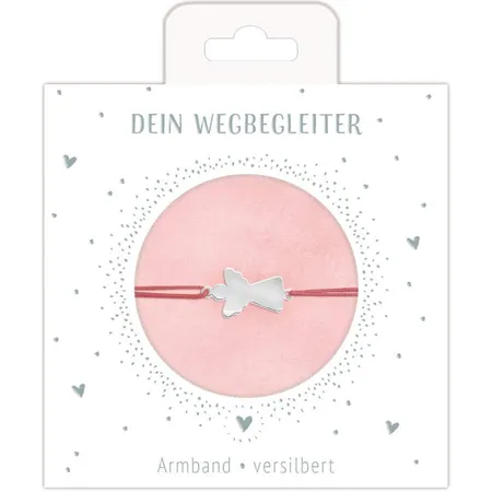 Coppenrath Verlag Armband mit Schutzengelanhänger (versilbert), 1 Stück, 2-fach sortiert