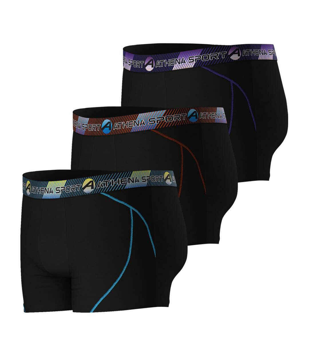 Lot de 3 boxers longs homme Training Dry