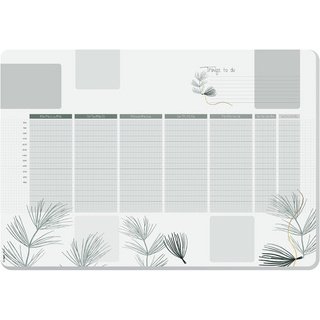 Sous-mains bloc papier 'Weekly Planner Nature'