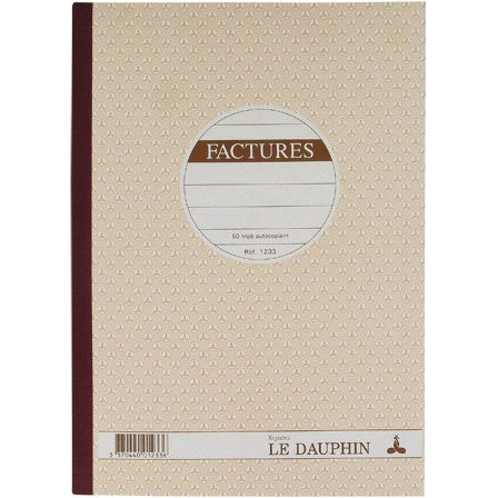 Manifold Le Dauphin Autocopiant 21 x 29,7 cm - 50 pages - 3 exemplaires