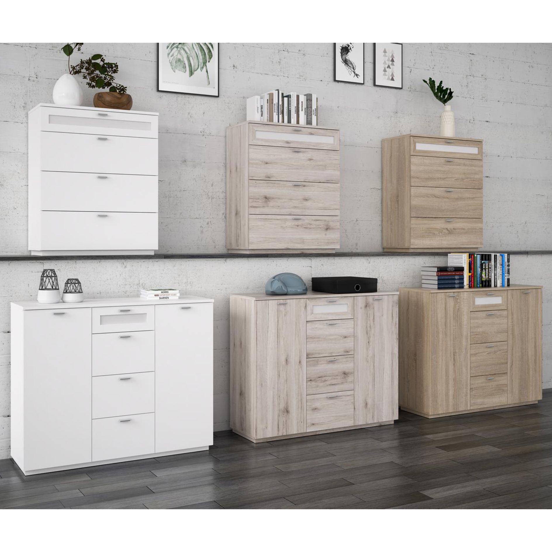 Kommode - Sandeiche - 80 cm breit