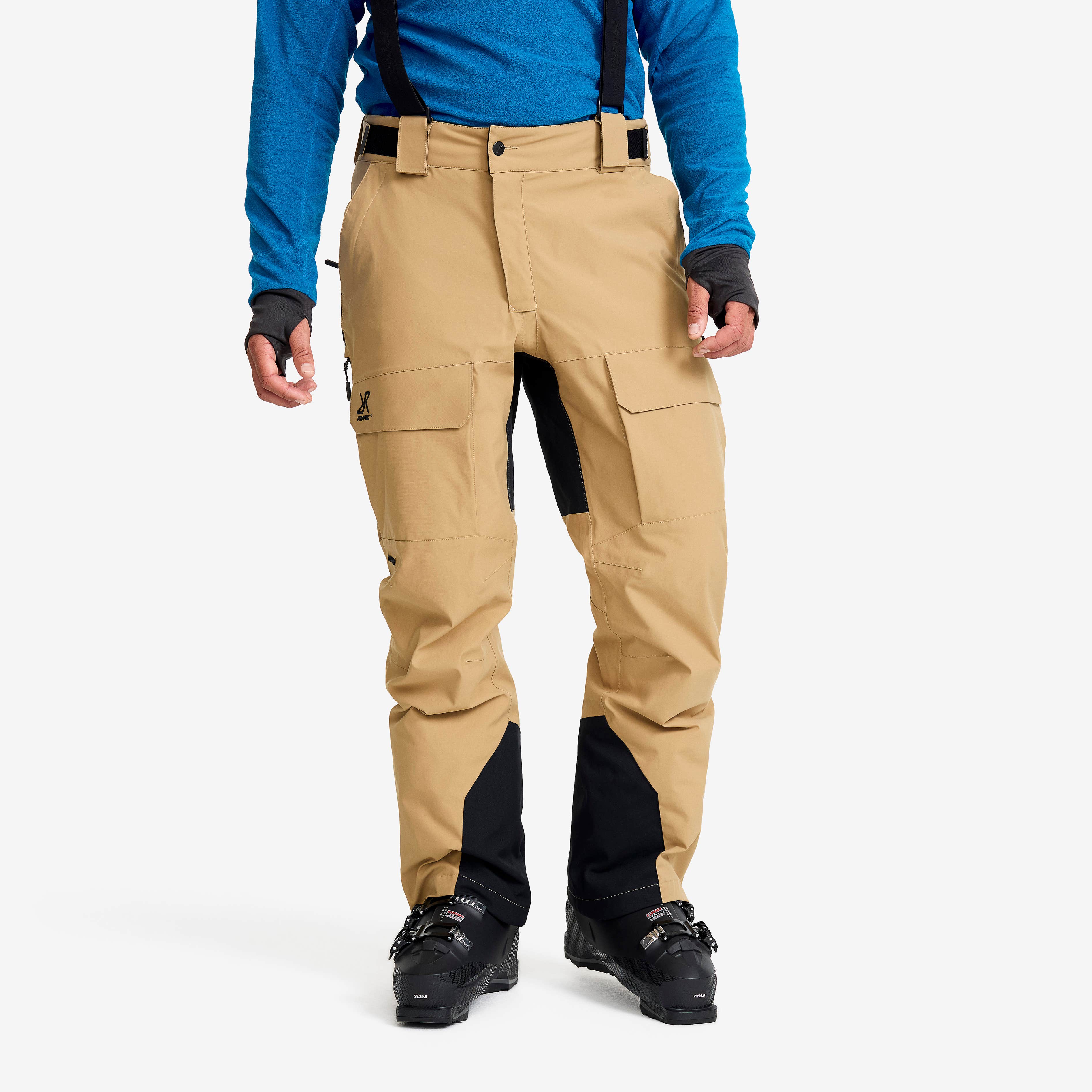 Halo 2L Insulated Ski Pants Herre Kelp Beige