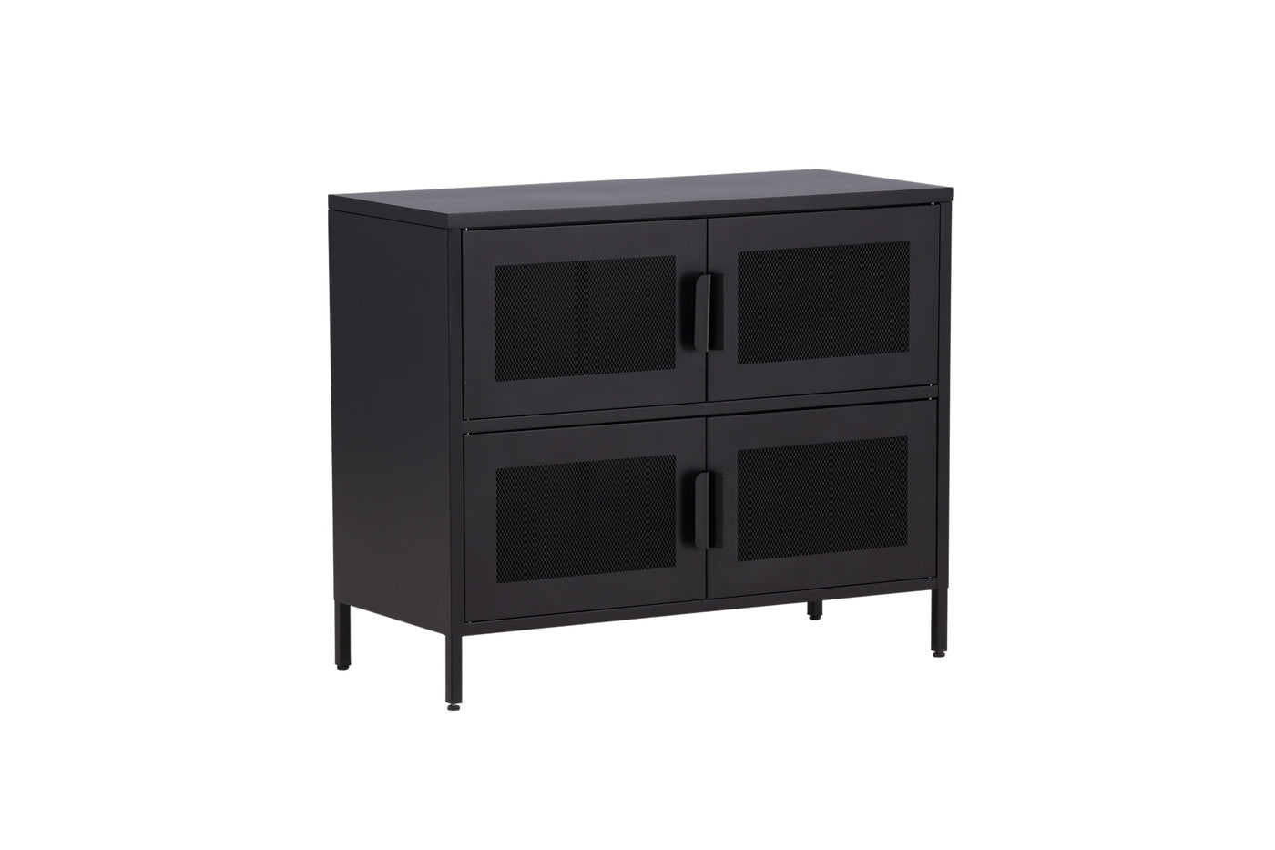 FjÃ´rd - Dressoir Zwart 90cm - Metaal - Nett