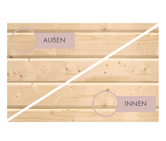 Karibu Sauna »Irina 1«, Fronteinstieg