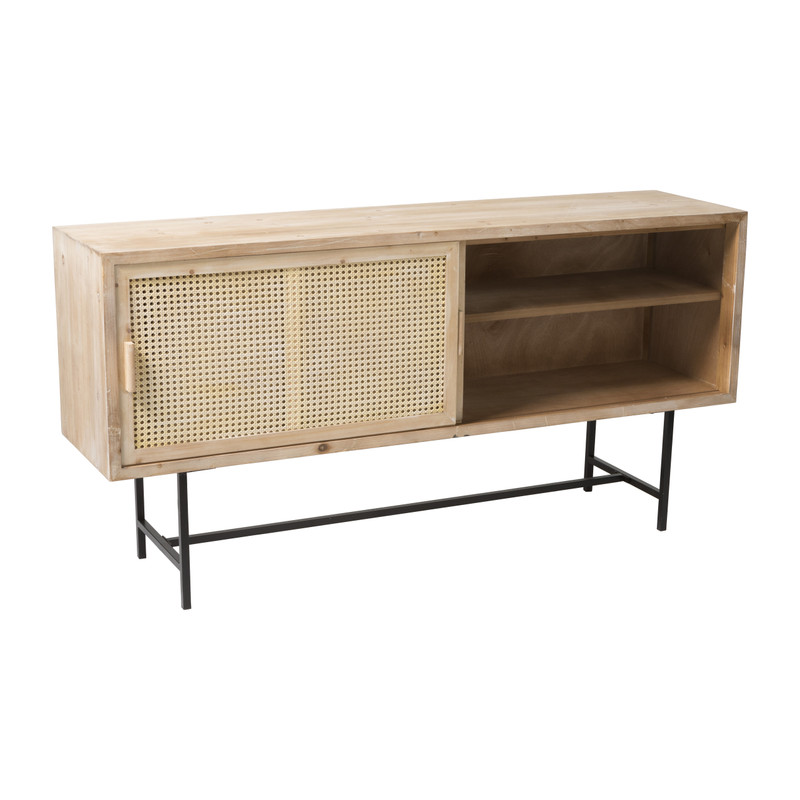 Webbing Sumatra dressoir- metalen poten - 80x160x42 cm
