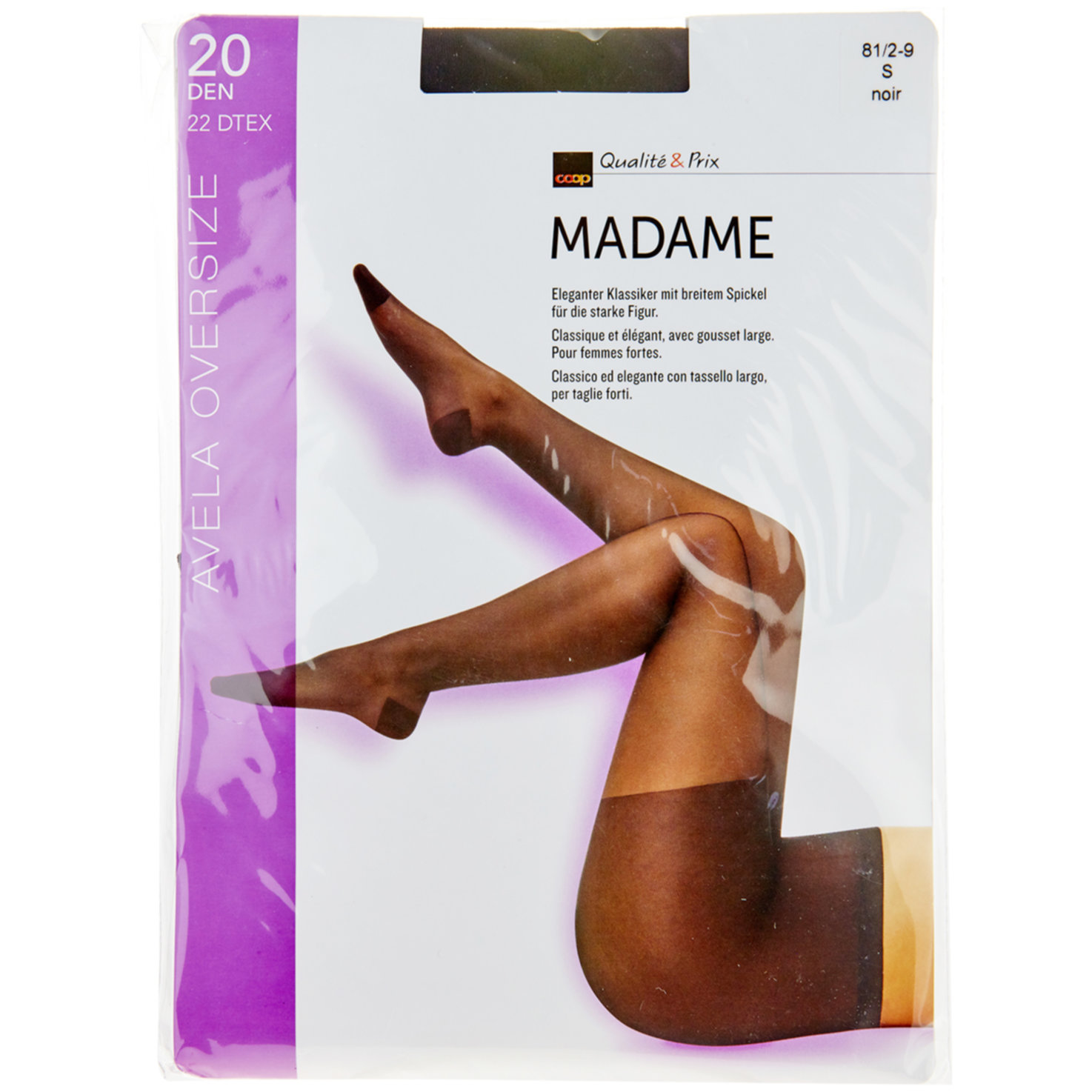Avela Strumpfhose Madame Noir 8.5 - 9