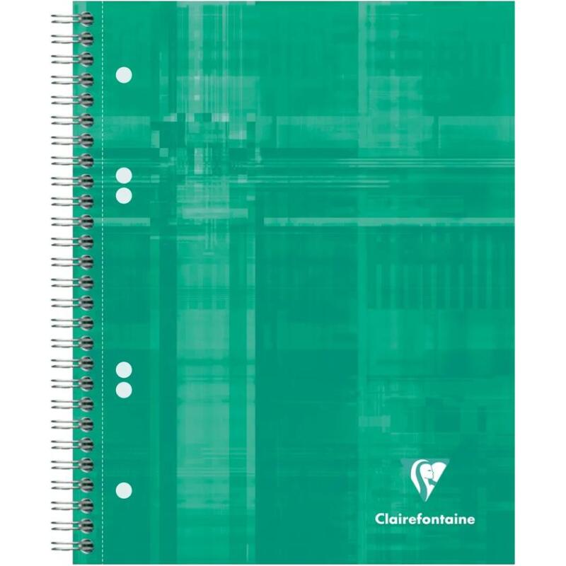 Bind'O Block cahier reliure intégrale A5+ 180 pages détachables perforées 6 trous ligné + cadre en-tête - Assortis