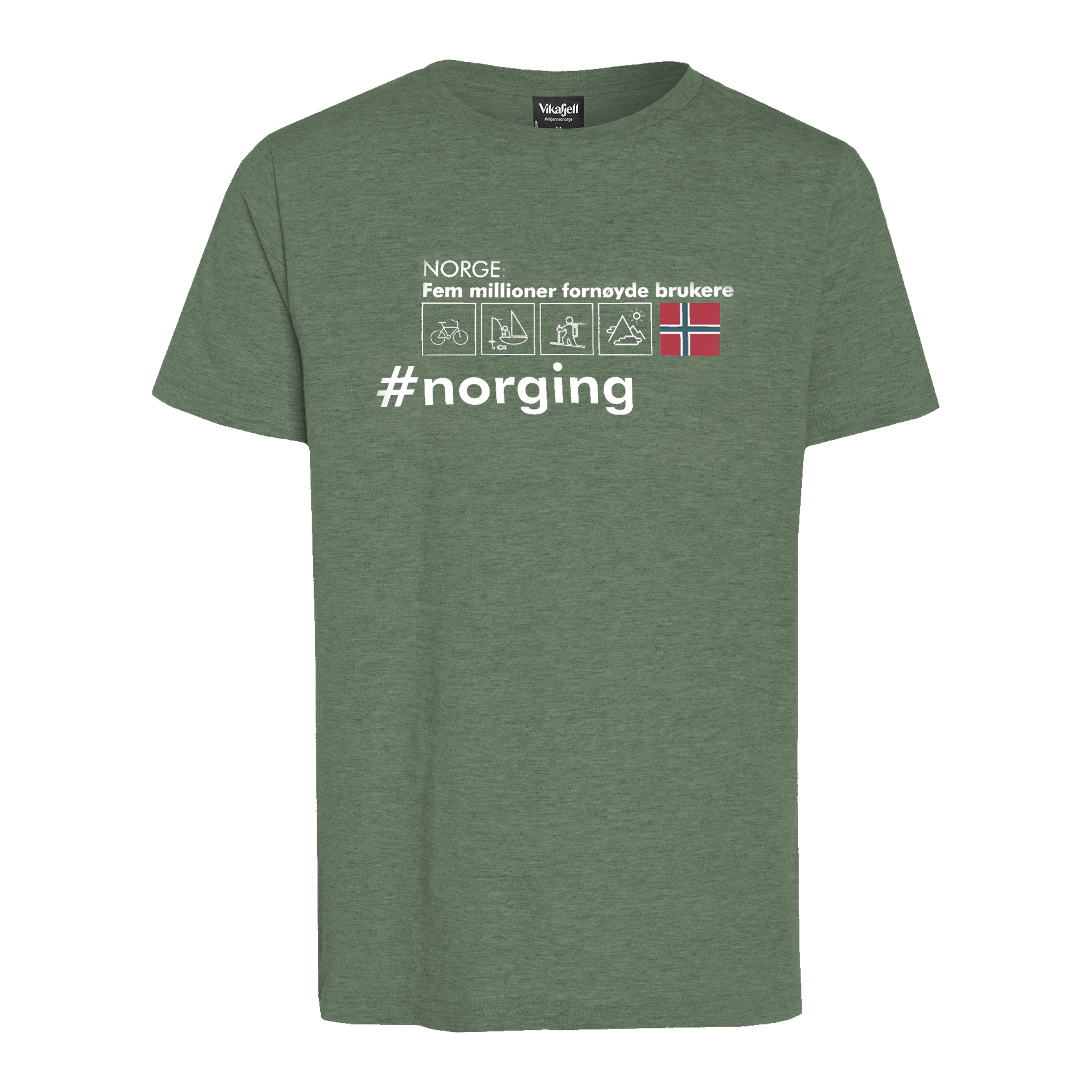 Vikafjell Morgedal #norging T-skjorte Junior - Fritid og bomull