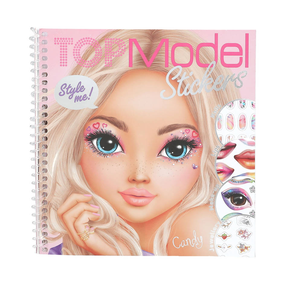 TOPModel Dress Me Up Face stickerboek