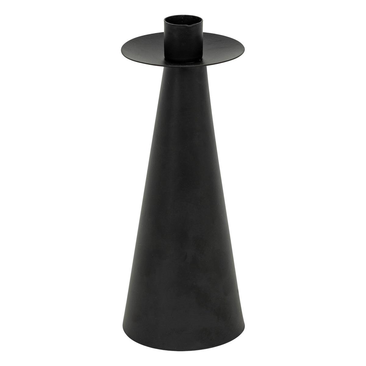 BOUGEOIR METAL AUTOMNE NOIR TAILLE L