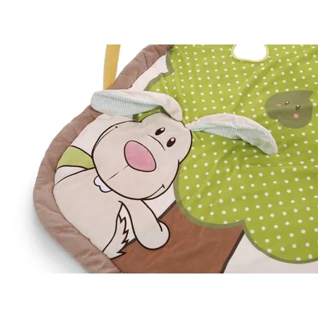 NICI 3-D Activity-Decke m.Spielkissen Hase, Eule 80x110