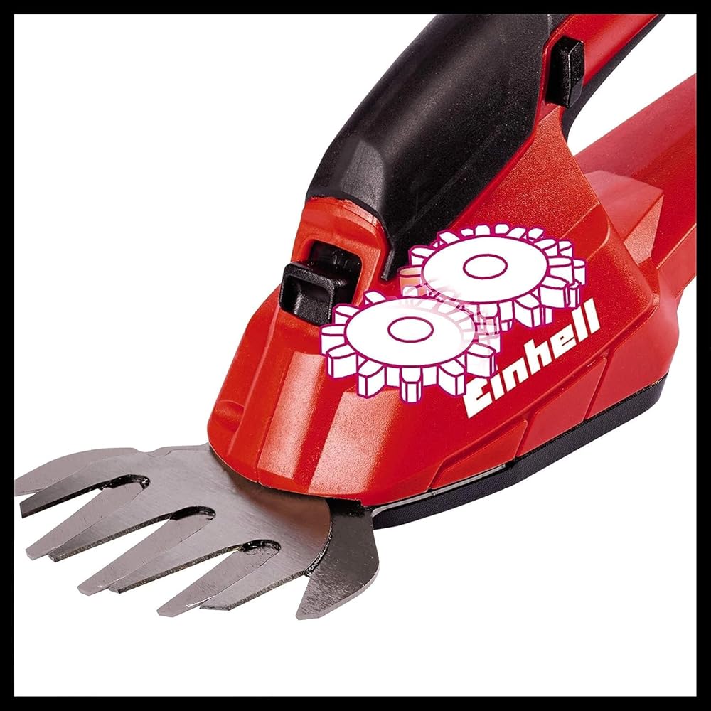 Einhell Cisaille à gazon et taille-buissons sans fil GC-CG 18 Li Solo - Système Power X-Change (18 V, Largeur de coupe 20 cm, Livré avec accessoires) – VERSO SOLO LIVRE SANS BATTERIE NI CHARGEUR : Jardin