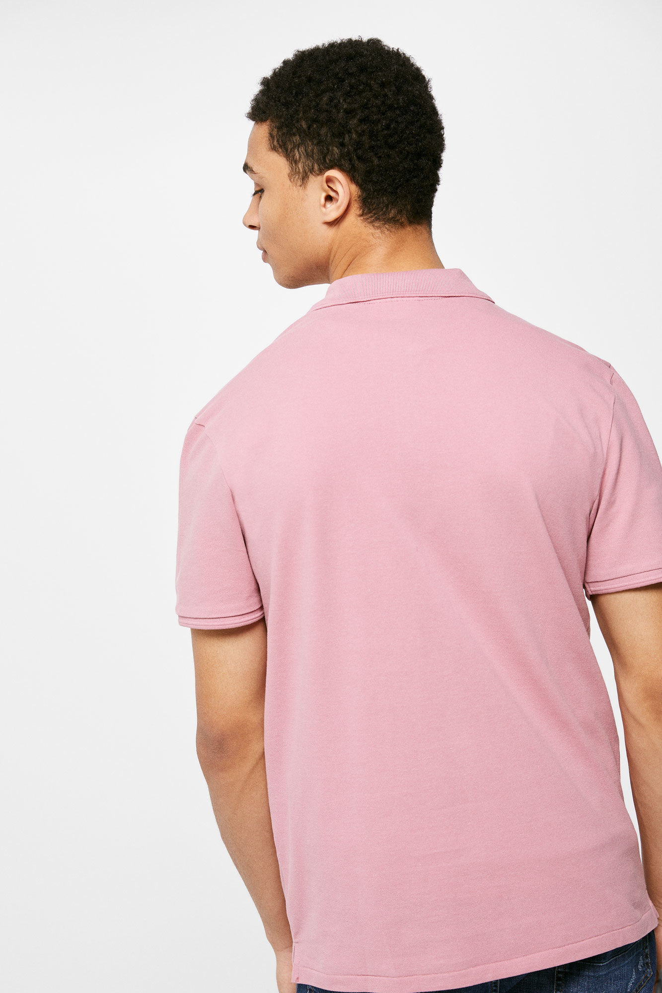Polo básica em piqué slim - roxa