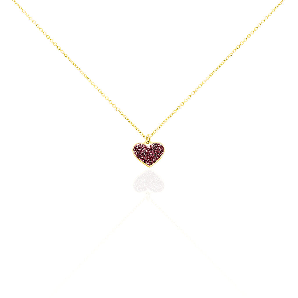 Collier Cerine Coeur Or Jaune