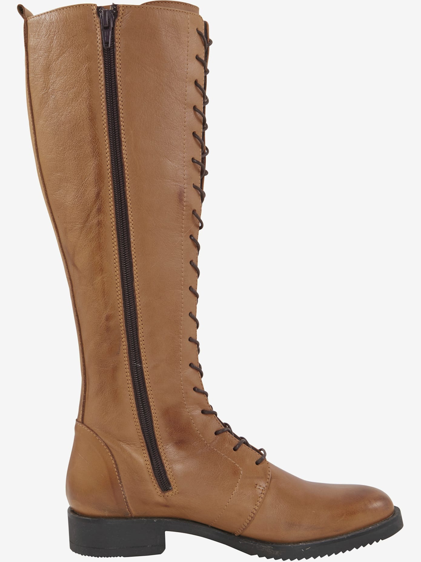 Bottes à lacets cuir nappa de vache