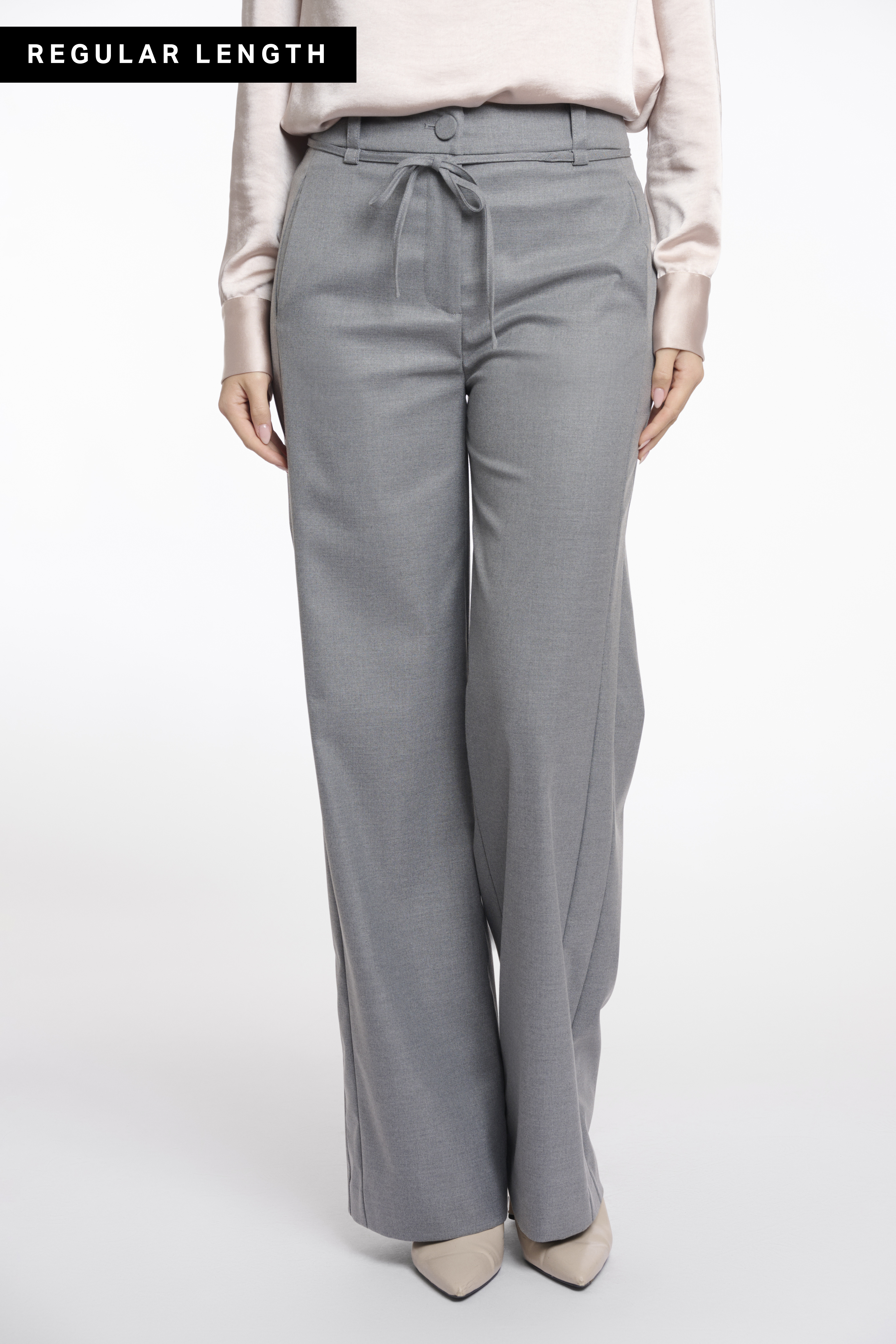 Rino & Pelle - Charlee Regular Length Straight Leg Pants - Grey