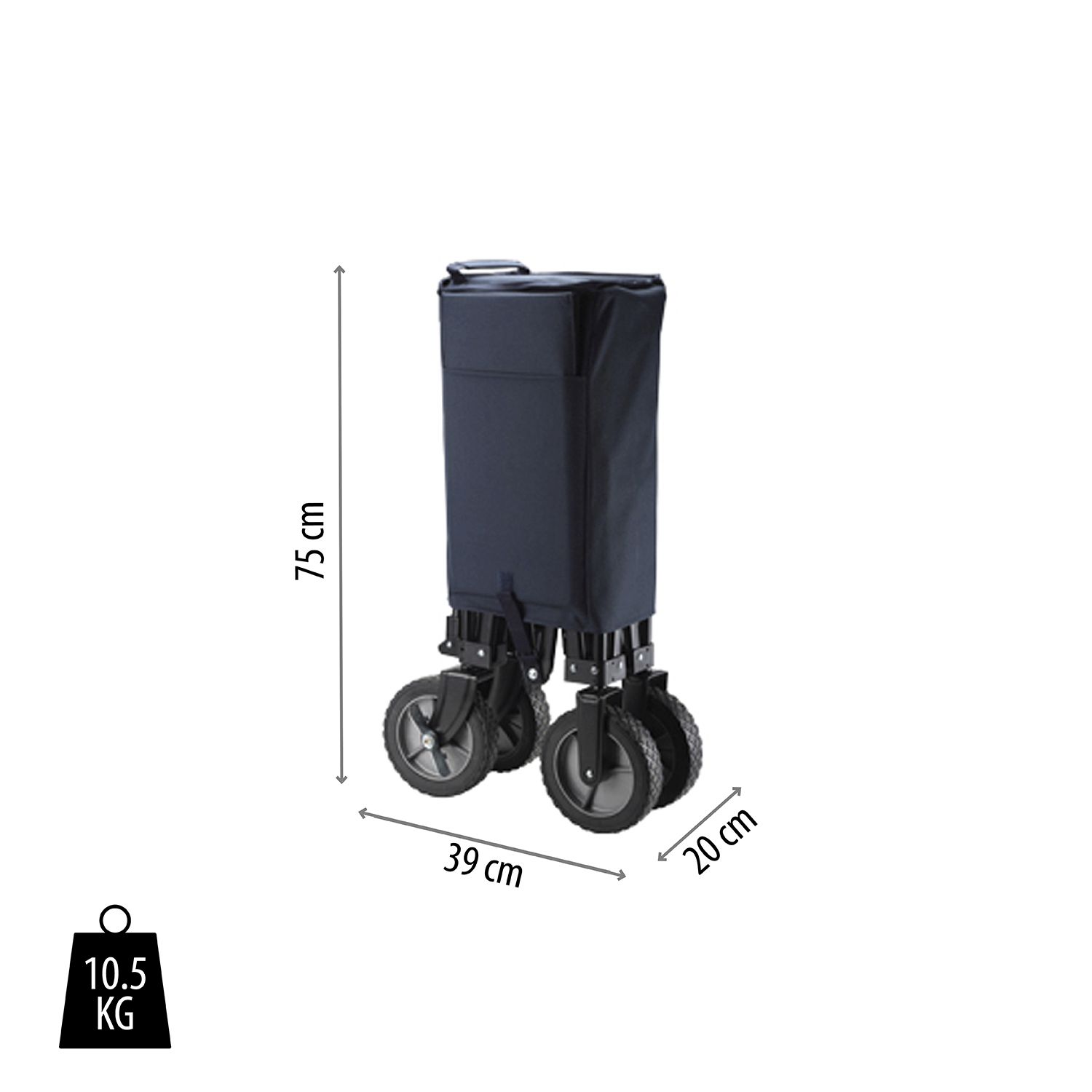 Campart Travel HC-0910 opvouwbare bolderwagen
