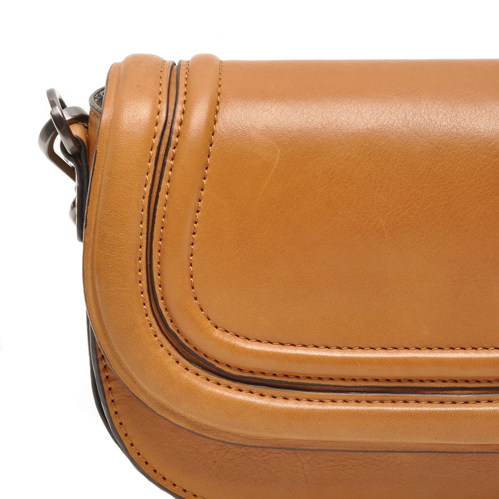 Berba Icons Crossbody Flap Bag Cognac