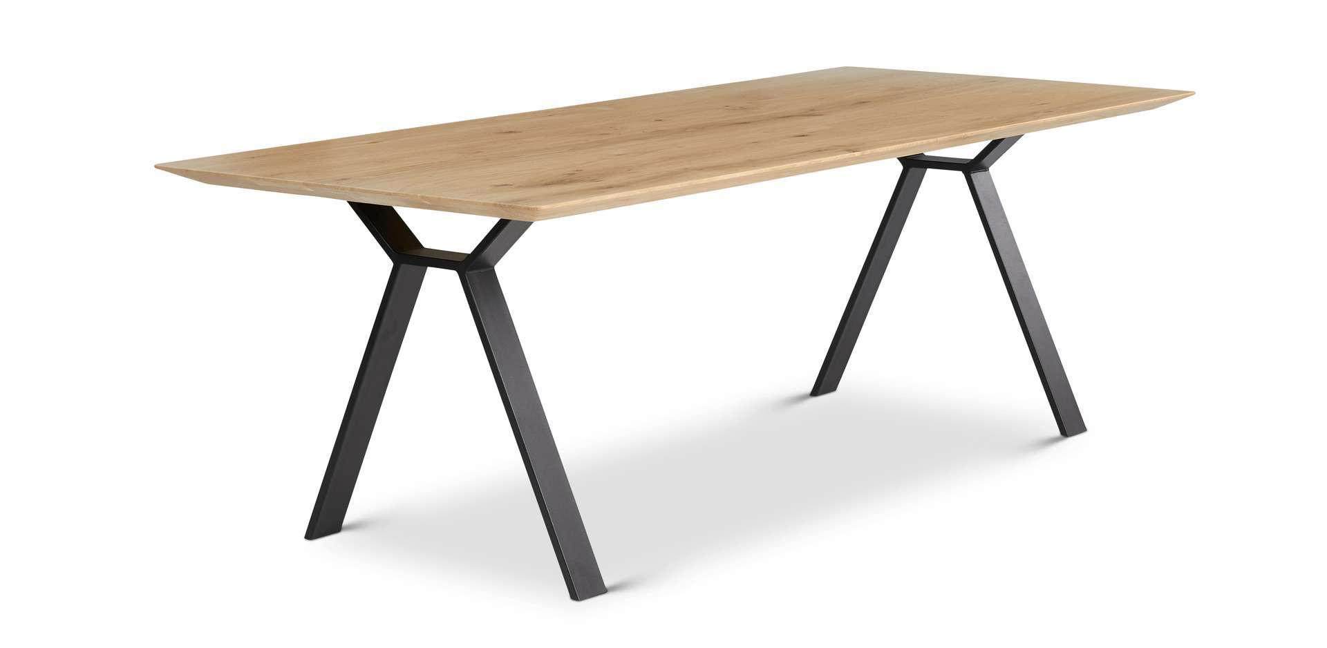 Eettafel Morris groove naturel 160x90 cm