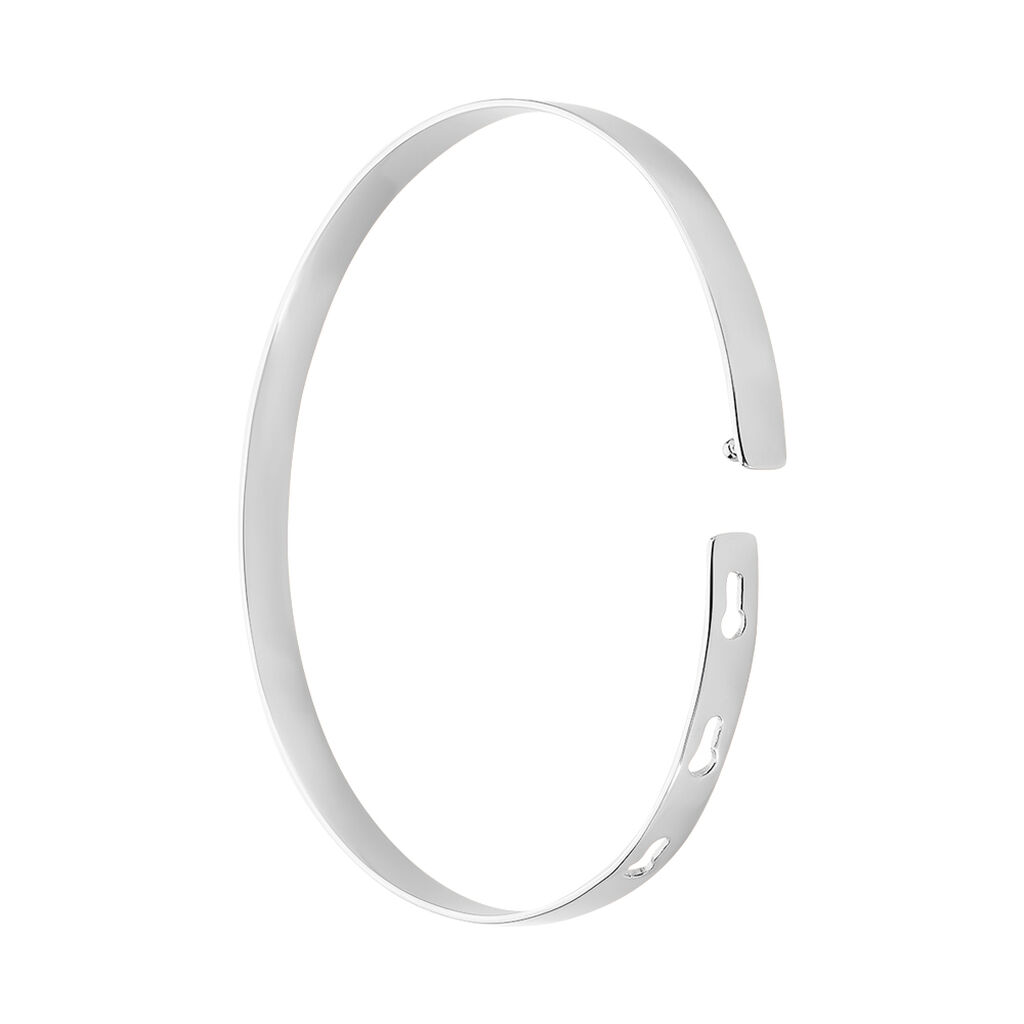 Bracelet Jonc Gravita Argent Blanc