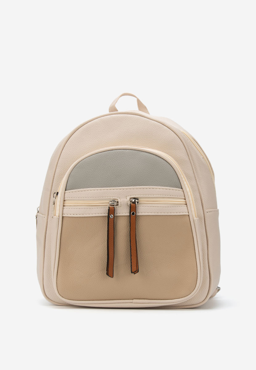 Sac à dos pour femme beige Nassea V2