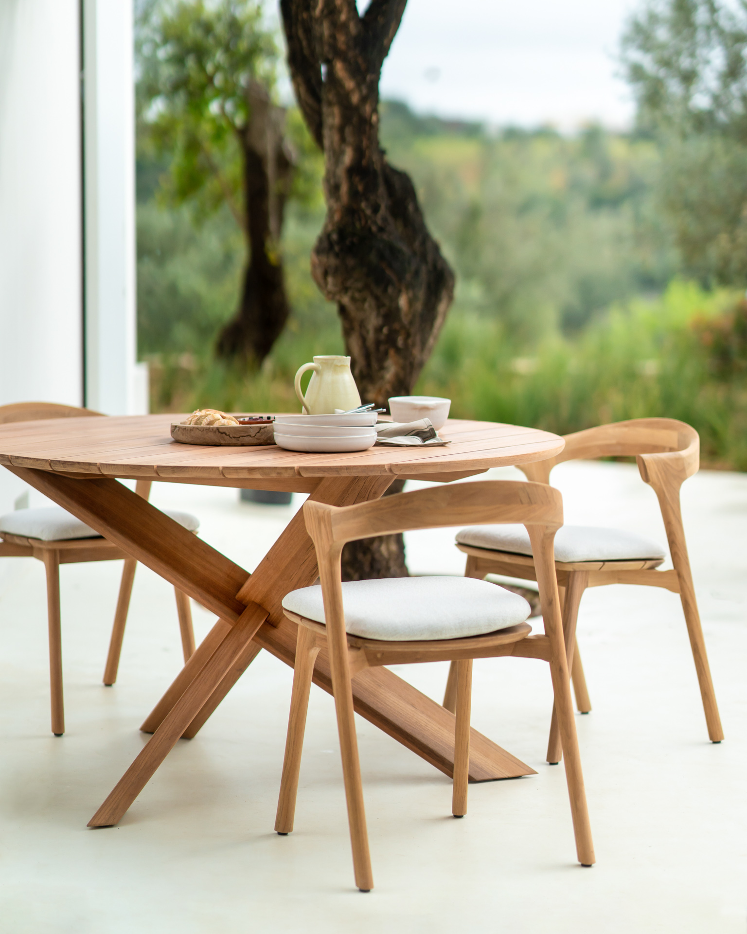 Ethnicraft - Oak Circle eettafel – outdoor - 163