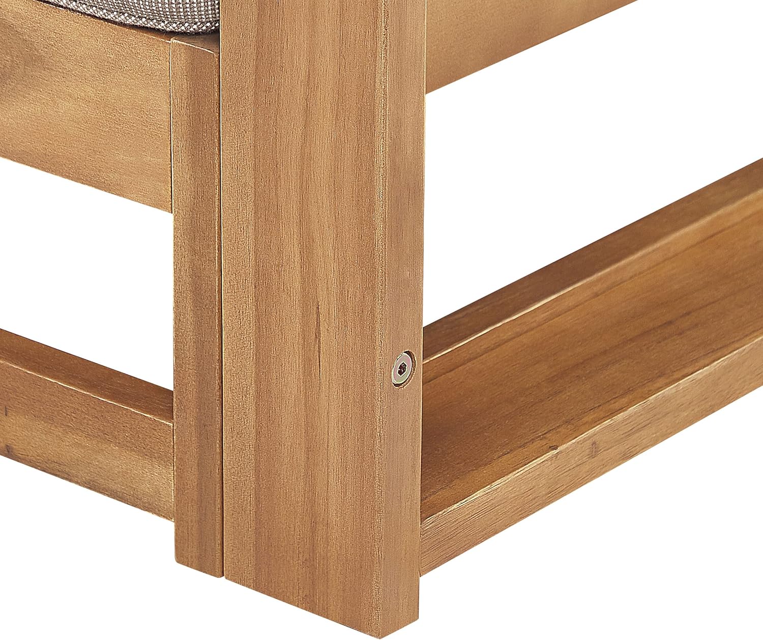 Beliani Gartensofa Zertifiziertes Akazienholz Hellbraun 2-Sitzer Auflagen Taupe Timor II