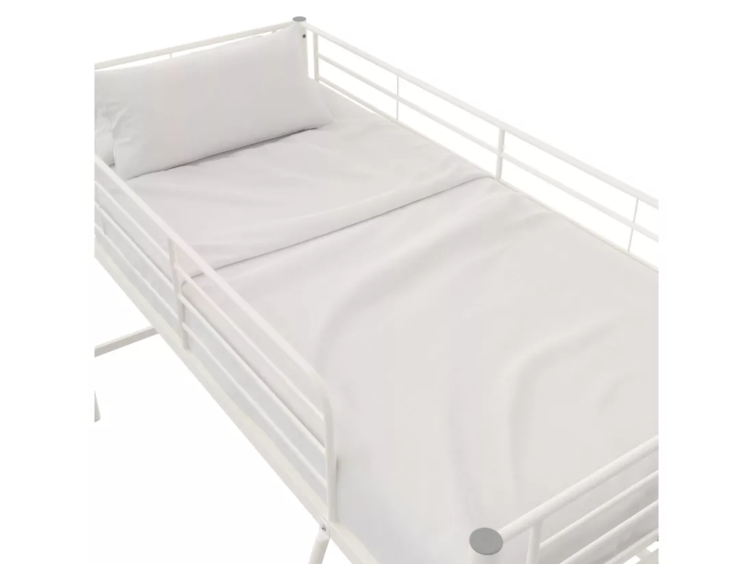 Lit gigogne en blanc