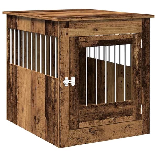 vidaXL Hundeburmøbler gammelt tre 64,5x80x71 cm konstruert tre