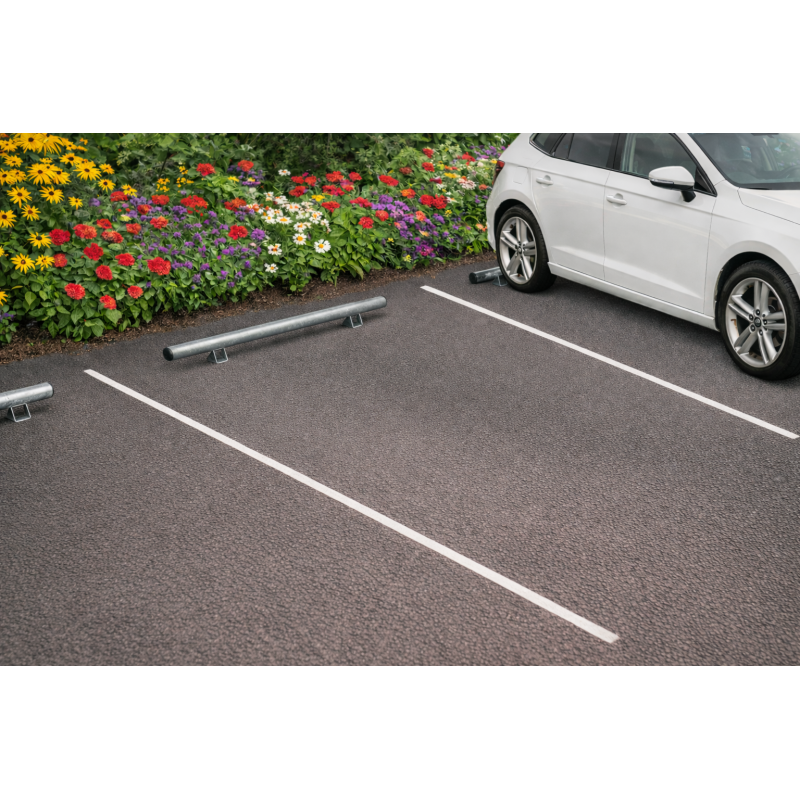 Butée de parking - Chasse roue - PMR Modèle droit Ø 76 mm Galvanisé
